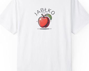 Red Apple T-Shirt, Jablko Shirt, Apple Tee, Artsy Fruit Shirt, Retro Artistic Fruit Tee, Apple Fruit Shirt, Fun Shirt Gift, Retro Apple Tee