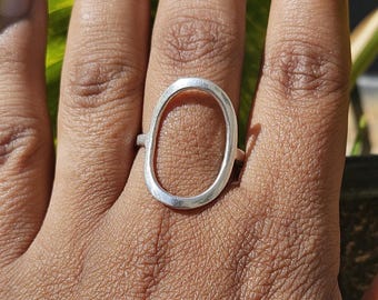 Chunky Silver Band Ring | 925 Solid Sterling Silver Ring for Men & Women | Wide Plain Thick Ring | Minimalist Statement Gift Jewelry