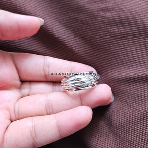 925 Sterling Silver Spinner Ring: Boho Fidget Anxiety Relief
