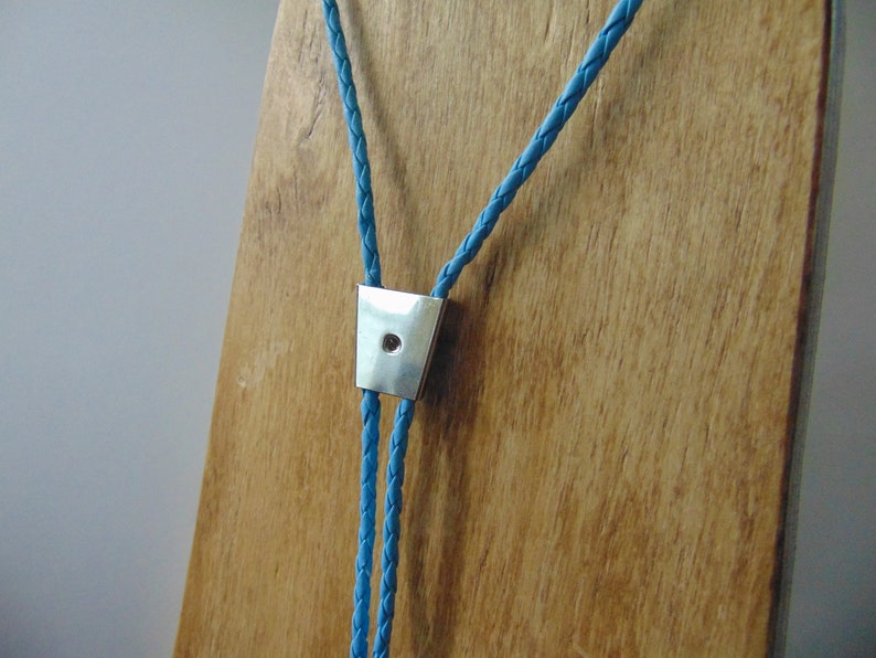 Bolo tie cord and clip Baby blue to make your own