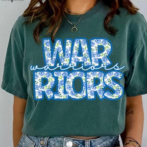 Warriors PNG warrior floral Mascot Girl School Spirit