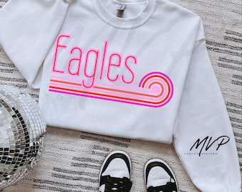 Eagles PNG and Eagles mascot retro digital download