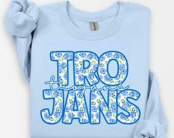 Trojans PNG Trojans flower floral Mascot Girl School Spirit