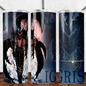 Solo Leveling 20 oz Skinny Tumbler Sublimation Design, Instant Digital Download PNG