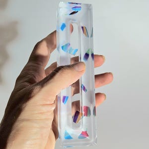 Custom Smashed Glass Mezuzah Case: Jewish Wedding Keepsake