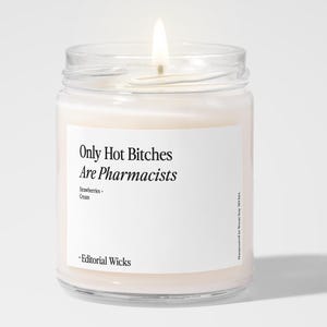 Badass Pharmacist Candle: Soy Wax Gift for Pharmacist