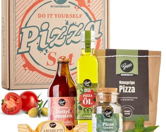 DIY Pizza Geschenkset – Schönes Ostergeschenk, Pizza zum Selbermachen mit Pizzateig nach neapolitanischer Art, Geschenk für Genießer