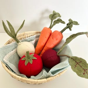Felt vegetable bundle
