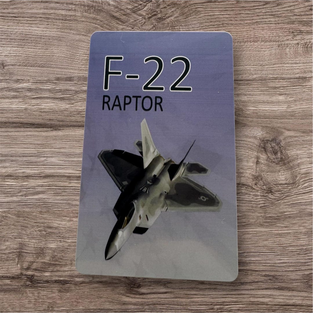 F-22 Raptor Trading Card – Stealth Fighter Jet Collectible | USAF Gift ...