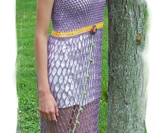 Summer Sun Dress, Crochet Pattern in PDF