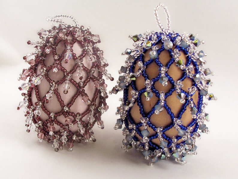 Easter Elegance Beaded Egg Pattern, Beading Tutorial in PDF Etsy