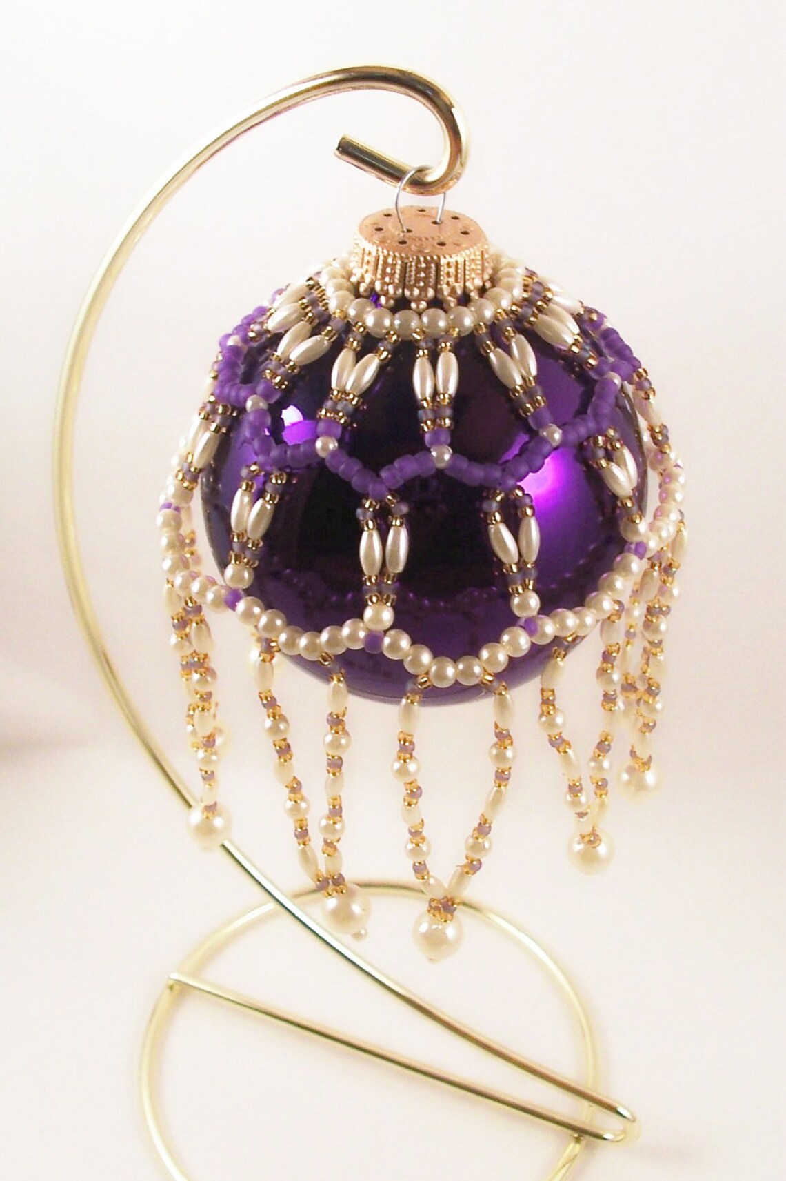Pearl Ornament Cover Pattern Beading Tutorial in PDF Etsy