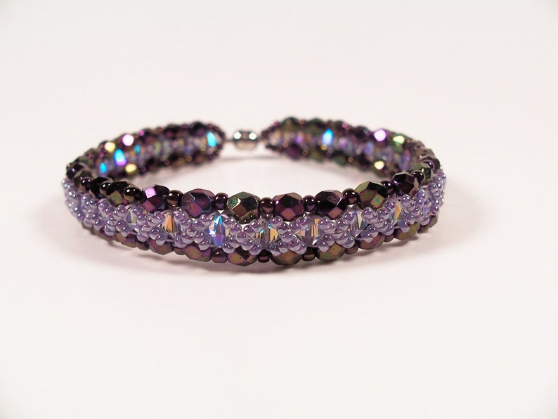 Crystal Bracelet Pattern, Beading Tutorial in PDF Etsy