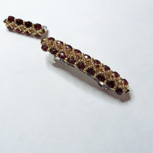Crystal Pin and Barrette Pattern, Beading Tutorial in PDF image 1
