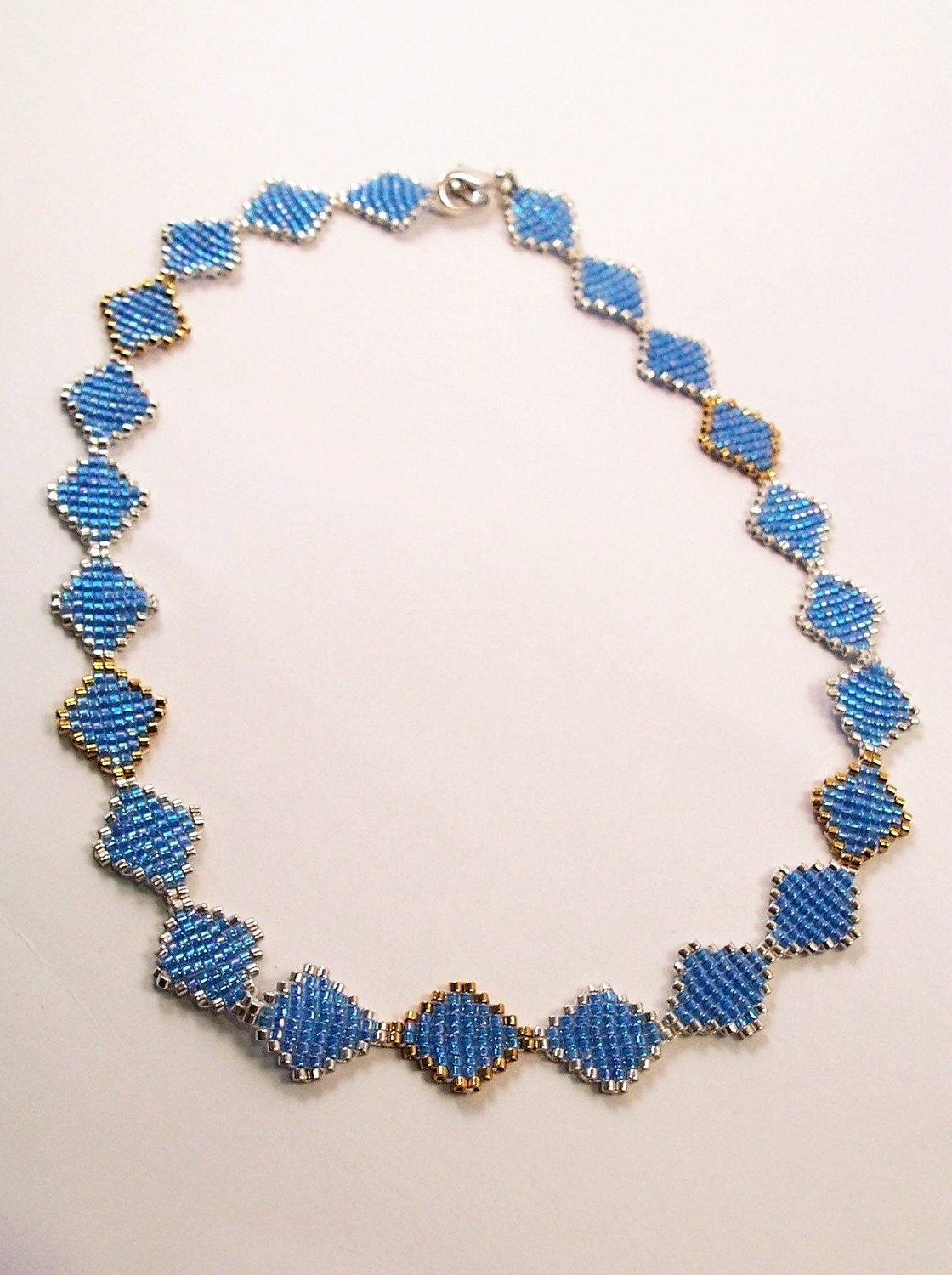 Stained Glass Necklace Pattern Beading Tutorial in PDF Etsy