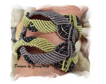 Intertwine Macrame Bracelet Pattern in PDF