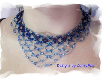 Lace Necklace, Beading Tutorial in PDF