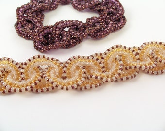 Embracing Circles Bracelet Pattern, Beading Tutorial in PDF