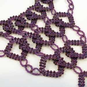 Diamond Link Necklace Pattern, Beading Tutorial in PDF image 2