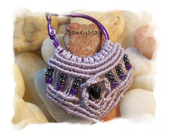 American Spirit Earring Pattern, Micro Macrame in PDF