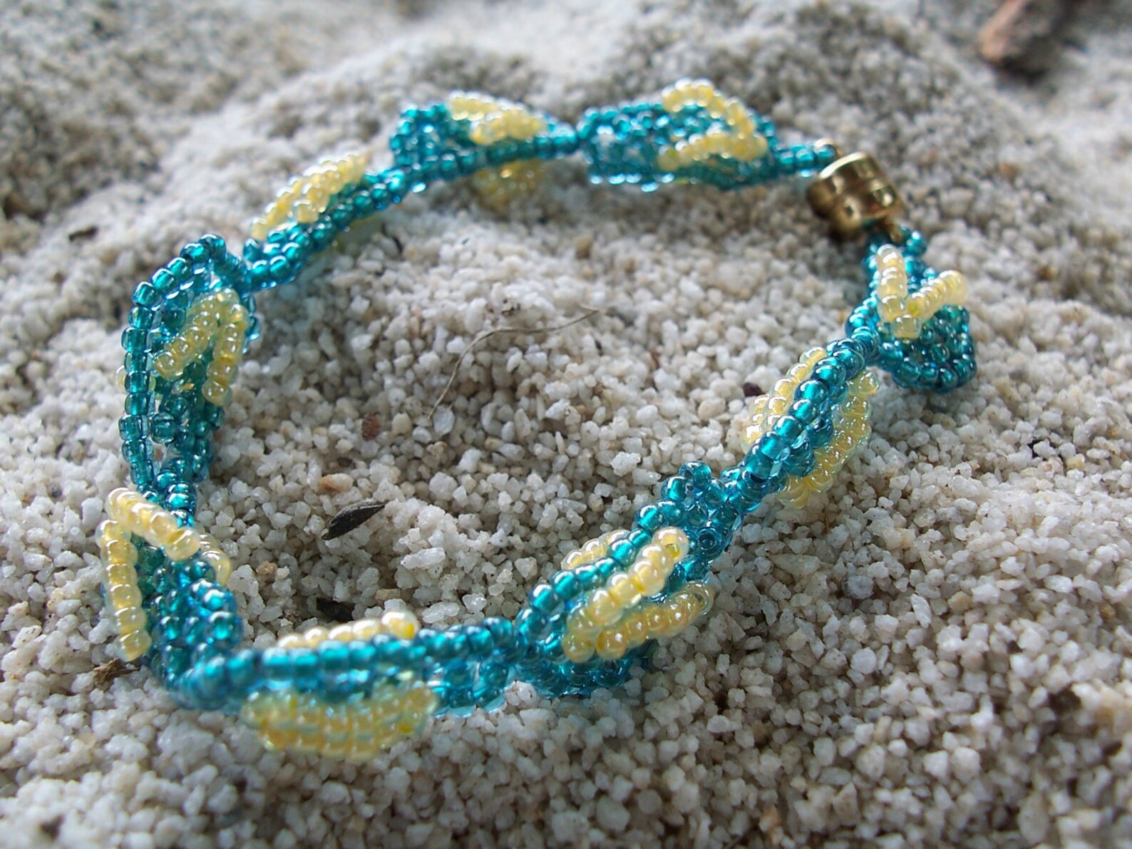 Flip Flop Bracelet Pattern Beading Tutorial in PDF Etsy