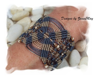 The Journey Bracelet, Macrame Pattern in PDF