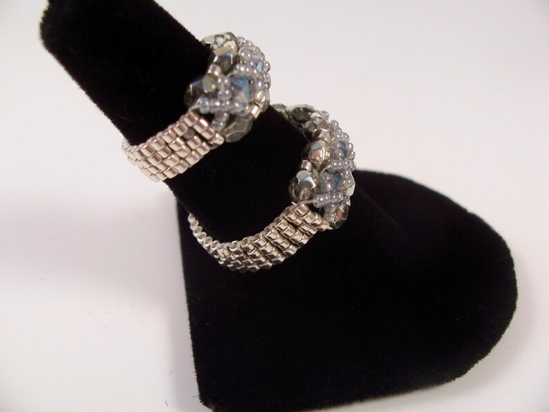 Crystal Ring Pattern, Beading Tutorial in PDF Etsy