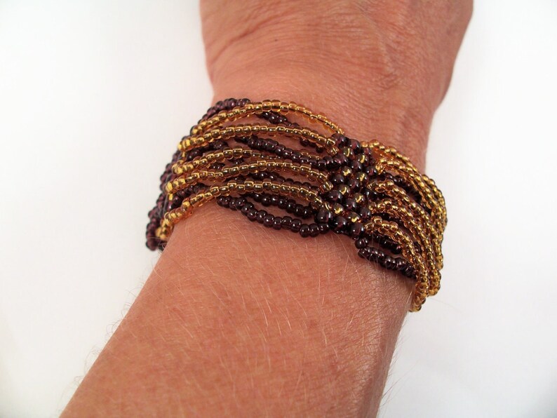 Twist Bracelet Pattern, Beading Tutorial in PDF Etsy