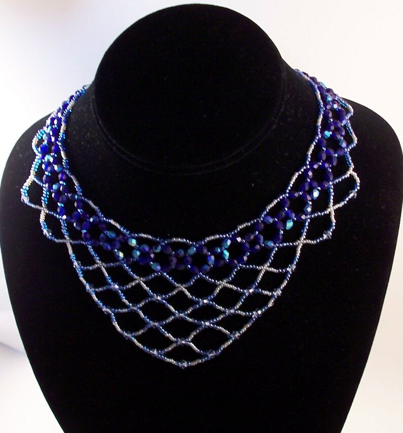 Lace Necklace Beading Tutorial in PDF Etsy