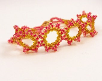 Summer Sun Bracelet Pattern, Beading Tutorial in PDF