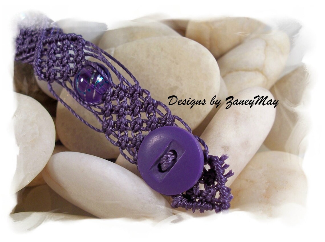 Simplistic Beauty Macrame Bracelet Tutorial in PDF Etsy