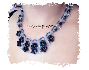 Ice Crystal Necklace, Beading Tutorial in PDF