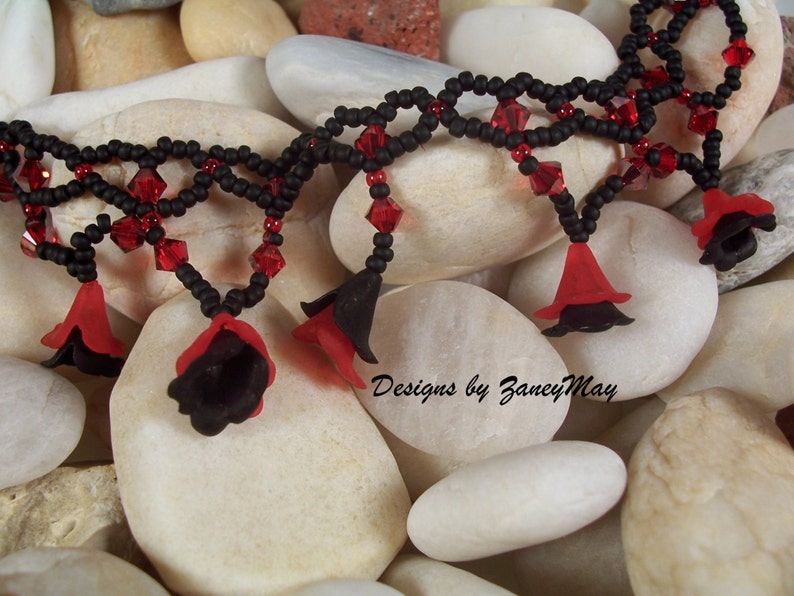 Little Hearts Anklet and Gypsy Anklet Pattern Beading - Etsy