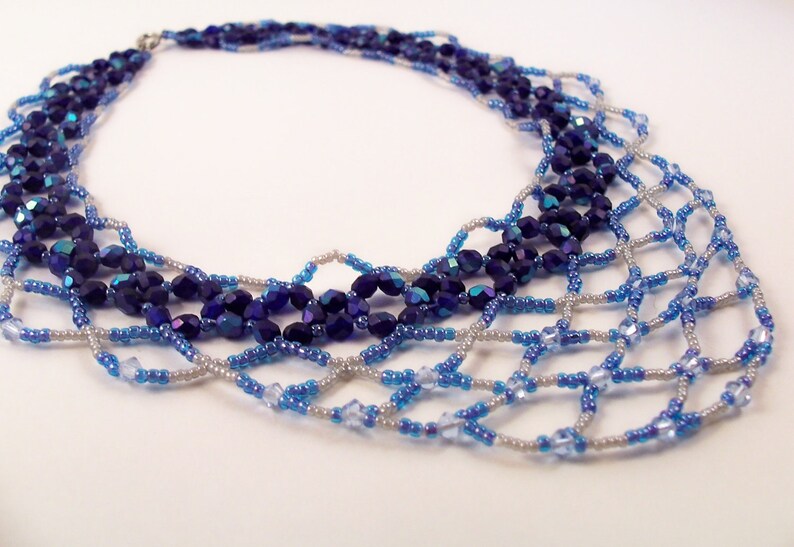 Lace Necklace Beading Tutorial in PDF Etsy