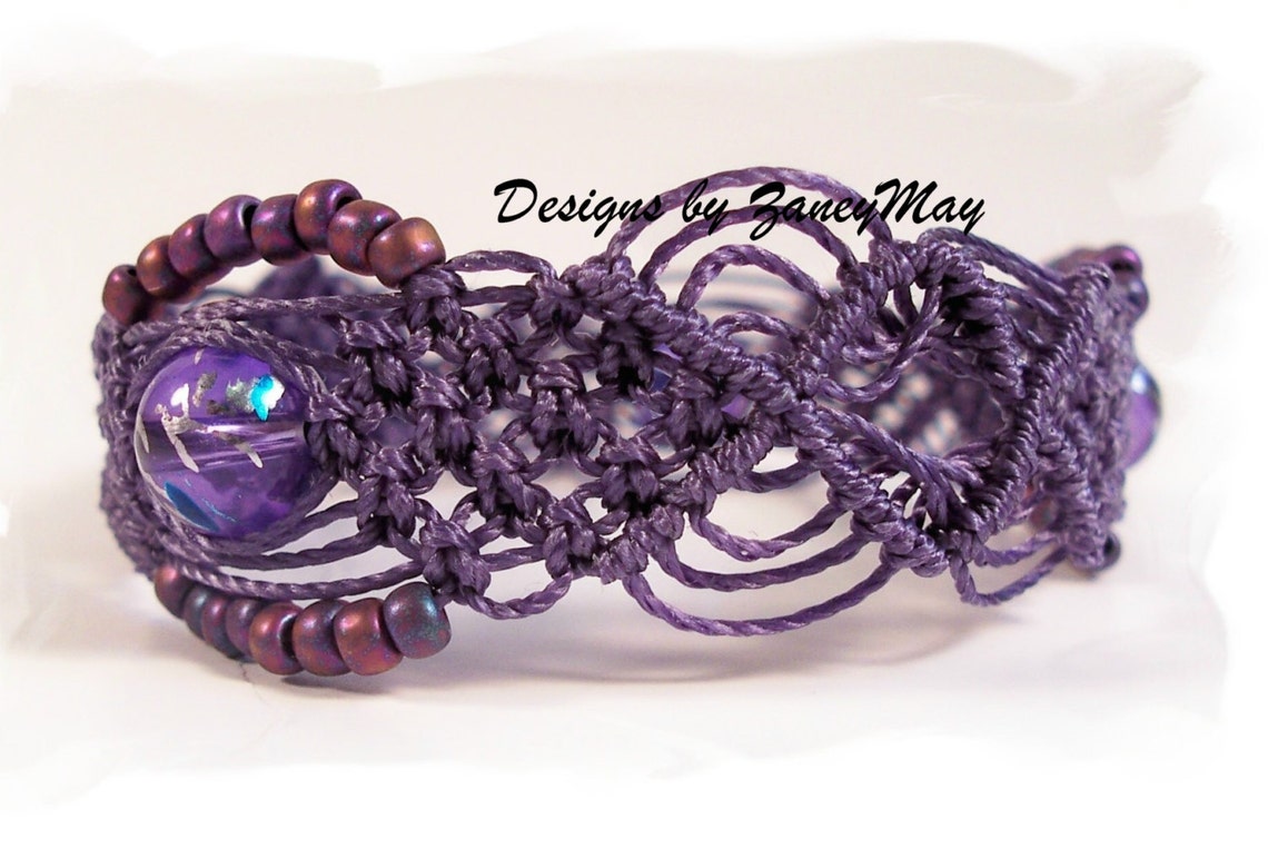 Simplistic Beauty Macrame Bracelet Tutorial in PDF Etsy