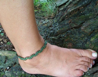 Catch the Waves Bracelet or Anklet Pattern, Beading Tutorial in PDF