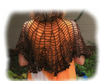 Chains Shawlette Crochet Pattern in PDF