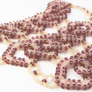 Diamond Link Necklace Pattern, Beading Tutorial in PDF image 4