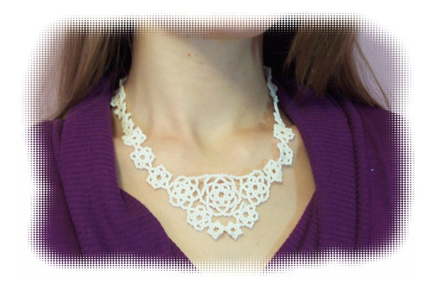 Snowflake Necklace Pattern, Beading Tutorial in PDF - Etsy