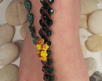 Wild Thing Slave Anklet, Beading Tutorial in PDF