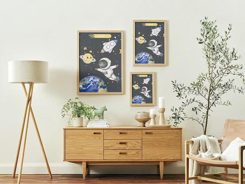 Printable Astronaut Poster for Kids | Outer Space Wall Art for Children ...