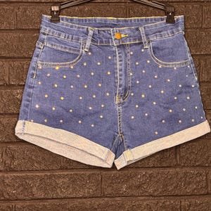 Blinged Denim Shorts