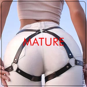 Leg Harnesses For Women, Thigh Harness Belt, Harness Belt Women, Harness Plus Size, Thigh Harness Leather, Thigh Cuffs Leathe,  Butt Harness