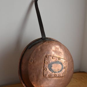 Old copper pot, big copper pot, vintage copper pot, italian copper pot, large copper pot, old polenta copper pot, copper cookware, copper