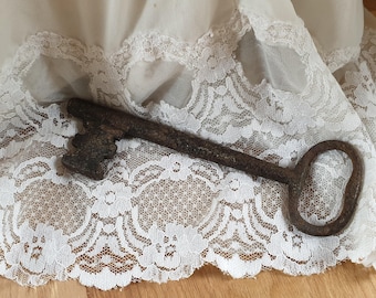 Antique skeleton key, oversized skeleton key, old skeleton key, big old key, old rusty skeleton key, vintage big skeleton key, old rusty key