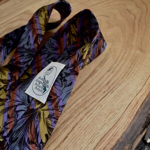 Romano ridolfi Seidenkrawatte, lila Seidenkrawatte, italienische Seidenkrawatte, Designer Krawatte, Paisley Krawatte, florale Krawatte, Seide 70er Krawatte,