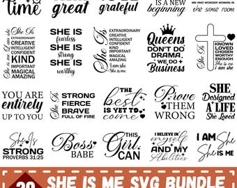 Pacchetto SVG per l'emancipazione femminile, citazioni sulle donne forti, design femministi sul girl power, svg Boss Lady, svg sui diritti delle donne, svg femminista, file Cricut