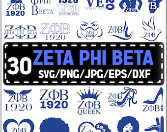 Pacote Zeta Phi Beta SVG: Arquivo de corte Sorority Heart Dove