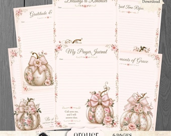Faith Planner Inserts Printable, Christian Prayer Journal Pages, Bible Verse Writing Paper, Digital Notepad