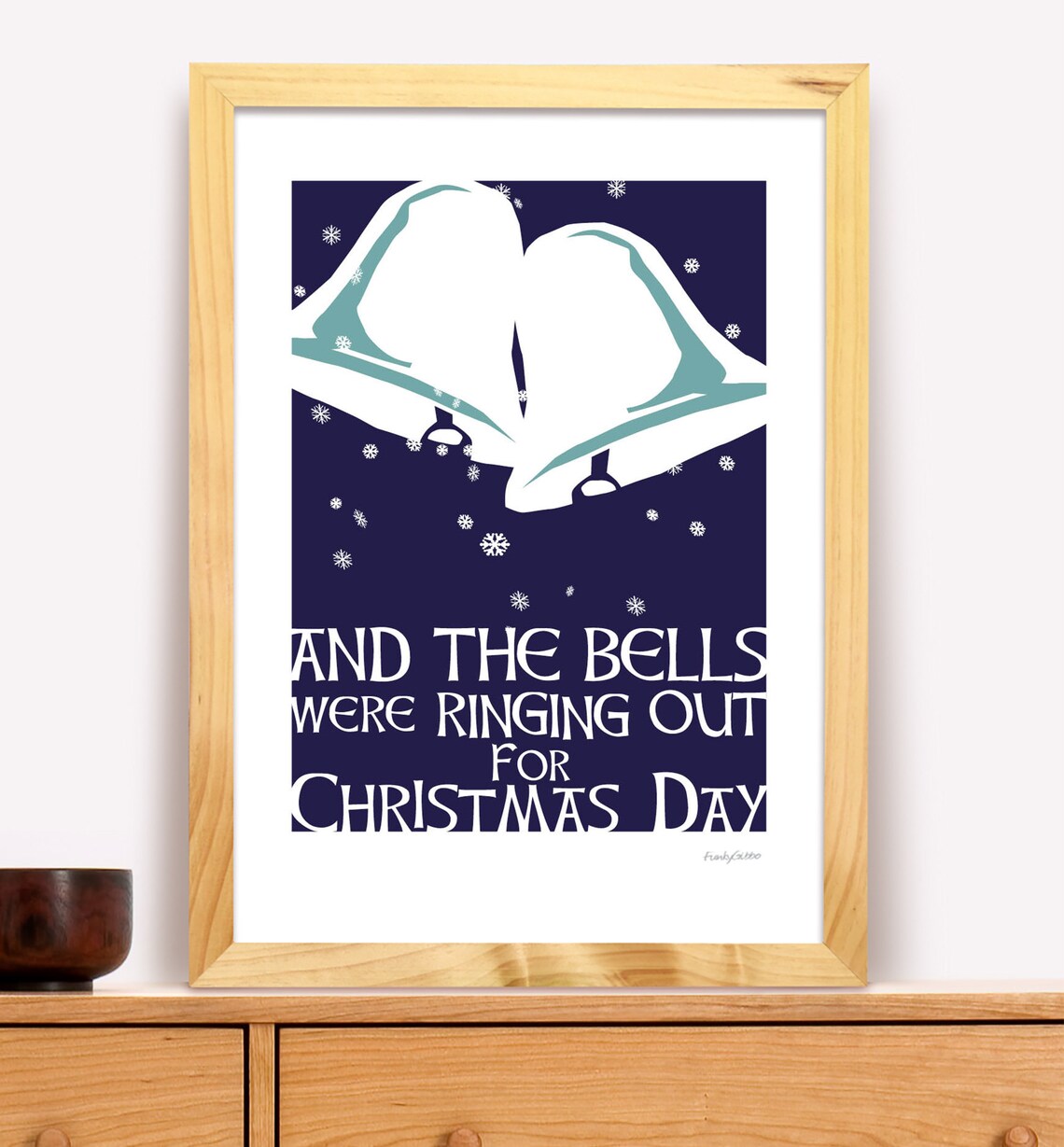 And the Bells Were Ringing Out for Christmas Day Modern Irish - Etsy